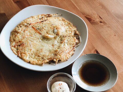 関西風！イカともやしのチヂミ